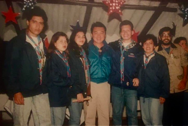 Part of the team working at the Bolivia project.